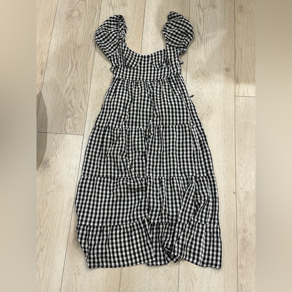 Black and White Gingham Dress